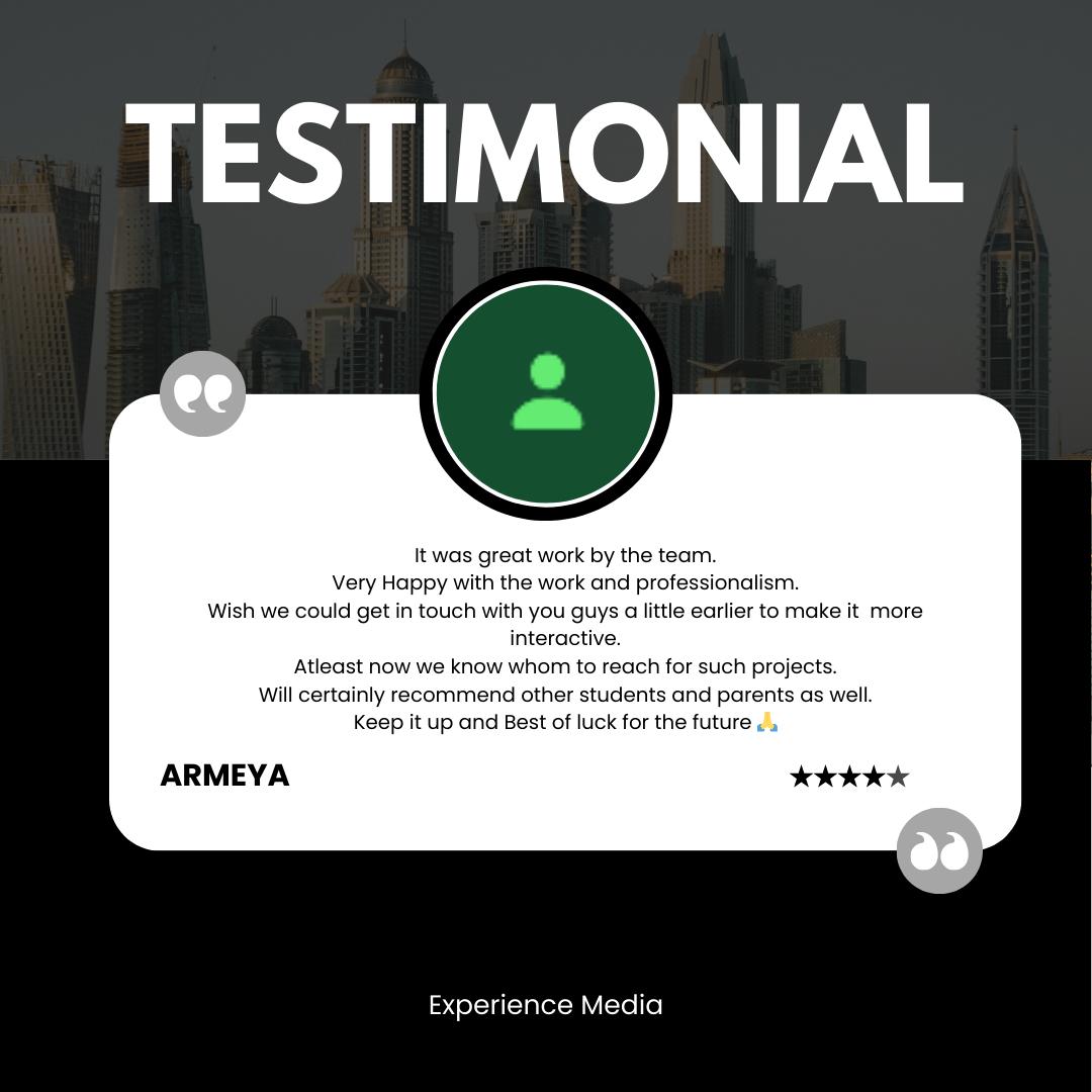 Testimonial 5 by armeya  content creator